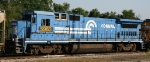 CSX 5963, an ex-NS unit, sits in the yard